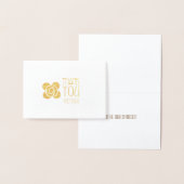 Gouden Art Deco Dank u kaart (Display)
