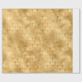 Gouden Art Deco Fan Cadeaupapier (Vlak)