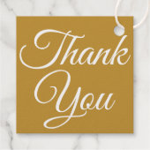 Gouden Art Deco Glamour Bedankt Bedankjes Labels (Achterkant)