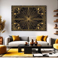 Gouden Art Deco Luxe Kunst