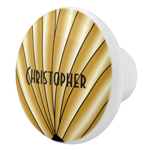 Gouden Art Deco Ontwerp Keramische Knop (Rechts)