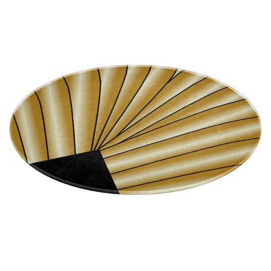 Gouden Art Deco Ontwerp Snijplank (Hoek)