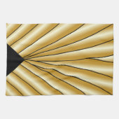 Gouden Art Deco Ontwerp Theedoek (Horizontaal)