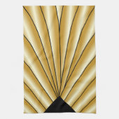 Gouden Art Deco Ontwerp Theedoek (Verticaal)