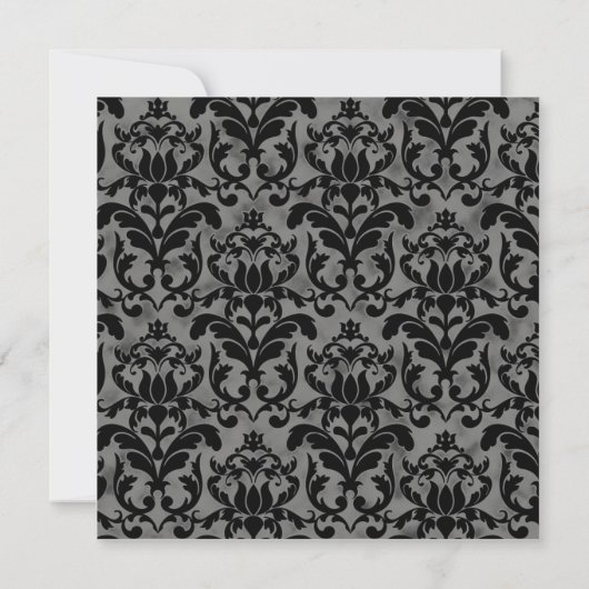 Gouden Art Deco Zwart-wit Typografie Bruiloft Kaart (Achterkant)