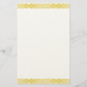 Gouden Art Nouveau filigraan briefpapier
