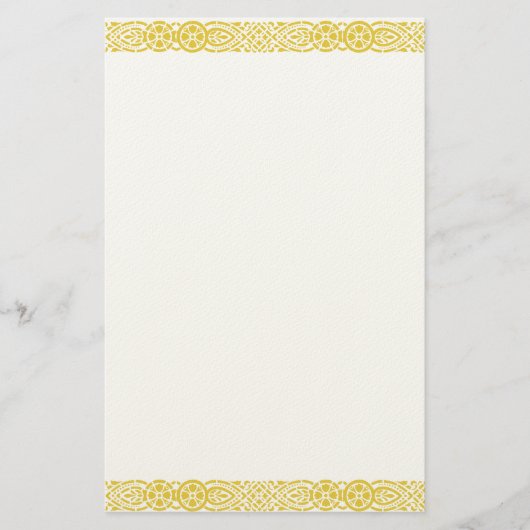 Gouden Art Nouveau filigraan briefpapier (Voorkant)