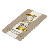 Gouden Art Nouveau Introvert Filosofie citaat Magneet (Linkerzijde)