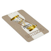 Gouden Art Nouveau Introvert Filosofie citaat Magneet (Rechterzijde)