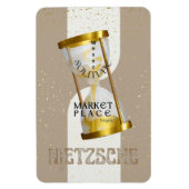 Gouden Art Nouveau Introvert Filosofie citaat Magneet (Verticaal)