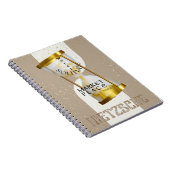 Gouden Art Nouveau Introvert Filosofie citaat Notitieboek (Rechterzijde)