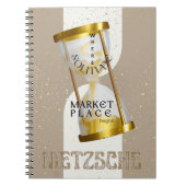 Gouden Art Nouveau Introvert Filosofie citaat Notitieboek (Voorkant)