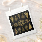 Gouden Art Nouveau Kerstmis Decoratief Bedankzakje (Geknipt)