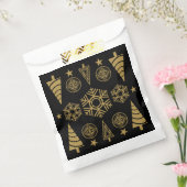 Gouden Art Nouveau Kerstmis Decoratief Bedankzakje (Gezegeld)