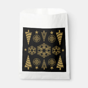 Gouden Art Nouveau Kerstmis Decoratief Bedankzakje