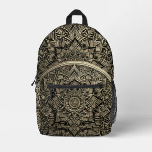 Gouden Artistieke Mandala Rugzak