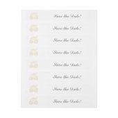 Gouden Assepoester Carriage Party Wrap Around Labe Omwikkelbaar Adreslabel (Vel)