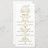 Gouden Assepoester Carriage Princess Sprookjesmenu Menu (Voorkant / Achterkant)