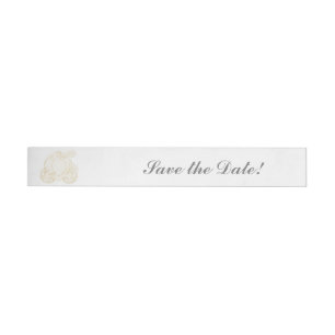 Gouden Assepoester Koets Feest Wrap Around Labels Omwikkelbaar Adreslabel