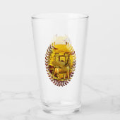 Gouden Assyria glazen beker (Achterkant)