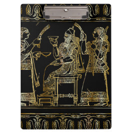 Gouden Assyrische Banket Antiek Klembord