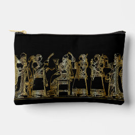 Gouden Assyrische Banket Antieke Grimeertas Etui