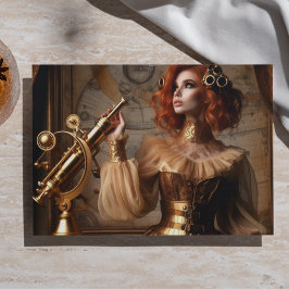 Gouden Astronomer Steampunk Victoriaanse Decoupage Tissuepapier