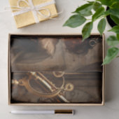 Gouden Astronoom Steampunk Victoriaans Decoupage Tissuepapier (Geschenk)