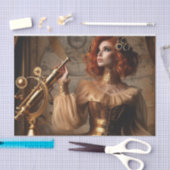 Gouden Astronoom Steampunk Victoriaans Decoupage Tissuepapier (Craft)