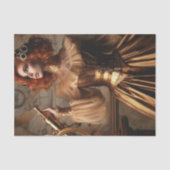 Gouden Astronoom Steampunk Victoriaans Decoupage Tissuepapier (Voorkant)