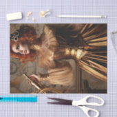 Gouden Astronoom Steampunk Victoriaans Decoupage Tissuepapier (Craft)