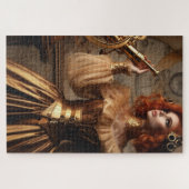 Gouden Astronoom Steampunk Victoriaans Legpuzzel (Horizontaal)