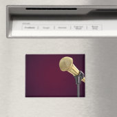 Gouden audio microfoon magneet (Insitu (Vaatwasser))