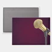 Gouden audio microfoon magneet (Voorkant / Achterkant)