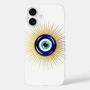Gouden Aura Boze Oog Abstract Spirituele Schilderi iPhone 16 Hoesje