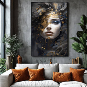 Gouden Aura Canvas Afdruk