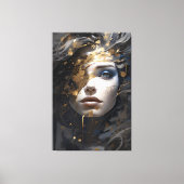 Gouden Aura Canvas Afdruk (Voorkant)