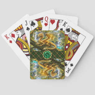 Gouden Aura Draak Pokerkaarten