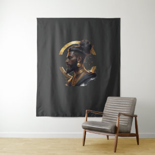 Gouden Aura T-shirt Wandkleed