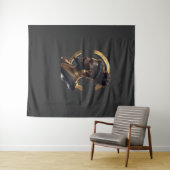 Gouden Aura T-shirt Wandkleed (In Situ (horizontaal))