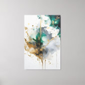 Gouden Aurora Canvas Afdruk (Voorkant)