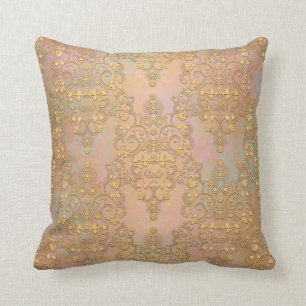 Gouden Aurora Fancy Antiek Kant Damask Kussen