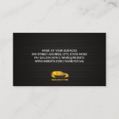 Gouden Auto Reparatie Logo Visitekaartje (Achterkant)