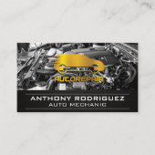 Gouden Auto Reparatie | Motorbay Visitekaartje (Voorkant)