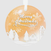Gouden Baby 1e Kerst Custom Photo Ornament (achterkant)