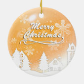 Gouden Baby 1e Kerst Custom Photo Ornament (Achterkant)