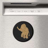 Gouden baby olifant kijkt naar de hemel magneet (Insitu (Vaatwasser))