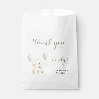 Gouden Baby Shower Gouden Retriever Bloemstuk Bedankzakje