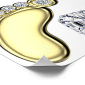 Gouden Babyvoet Poster (Hoek)