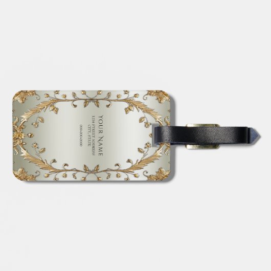Gouden Bagagelabel (Achterkant horizontaal)